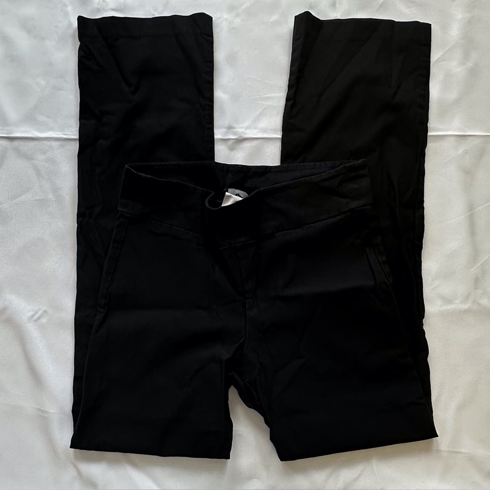 IZ Byer black pull on straight leg dress pants juniors XL‎